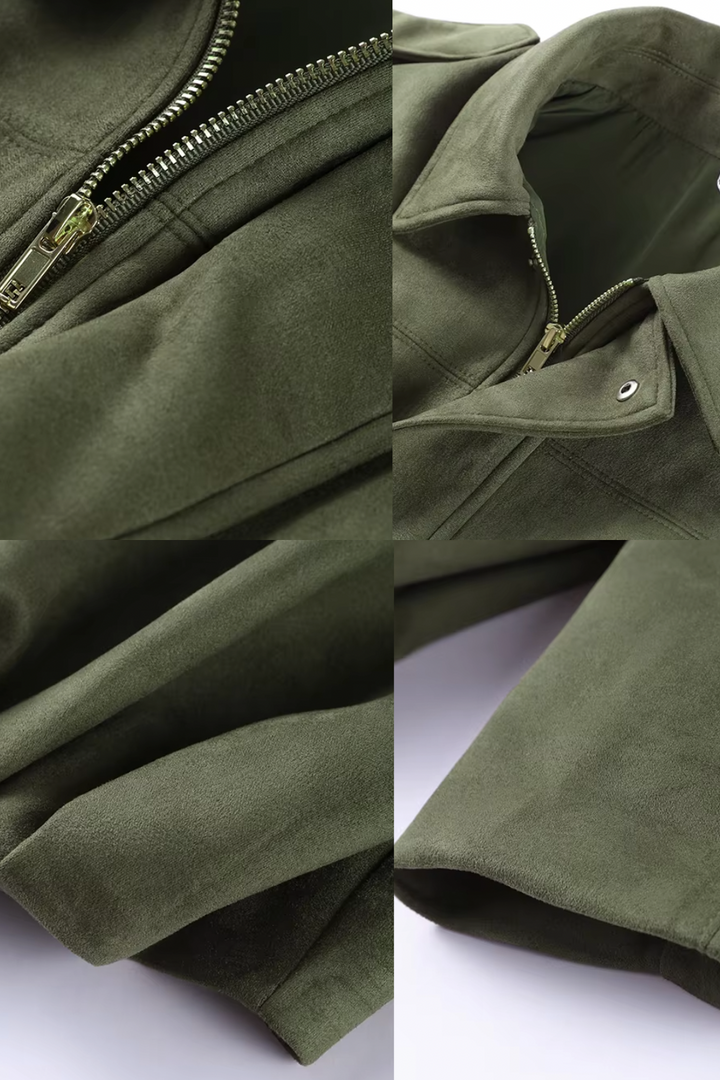 Anneliese™ – Wildleder-Bomberjacke