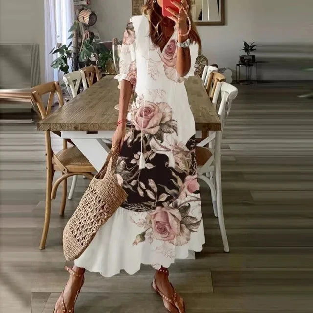 Dianna™ – Boho Kleid mit Bauchbedeckung