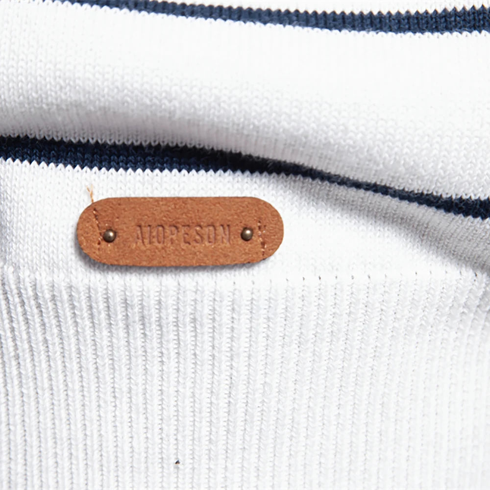 Viva Mode | Herren-Gestreifter Pullover