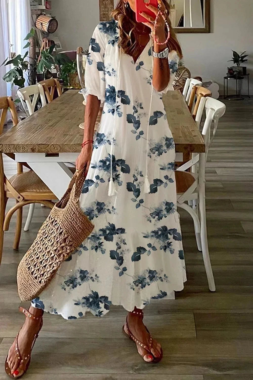Dianna™ – Boho Kleid mit Bauchbedeckung