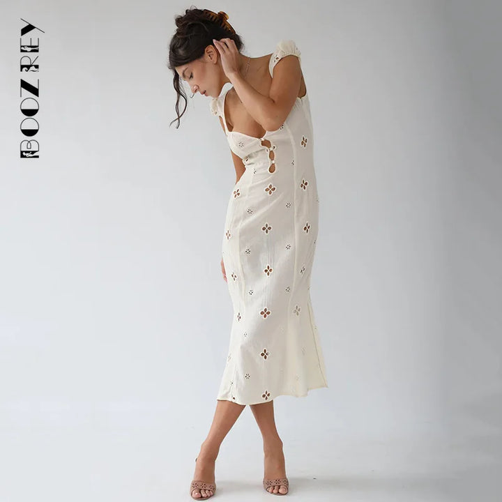 Elara™ | Vintage Besticktes Kleid