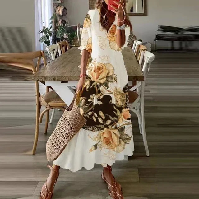 Dianna™ – Boho Kleid mit Bauchbedeckung