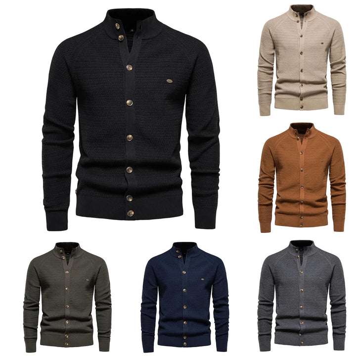 Viva Mode | Herren Exklusiver Baumwoll-Cardigan