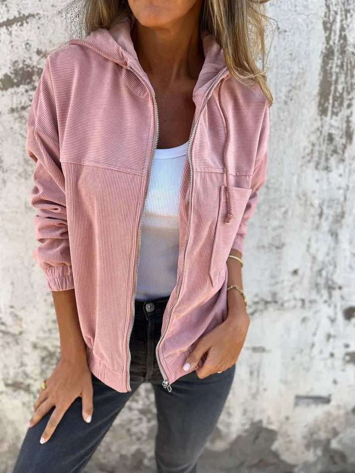Romy | Cordhosen Zip Hoodie