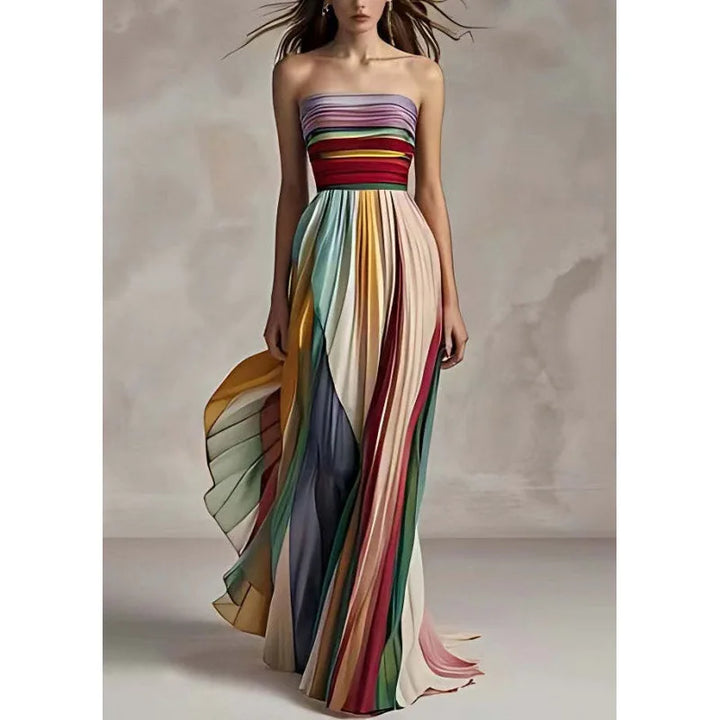 Adeline – Elegantes Neckholder-Maxikleid