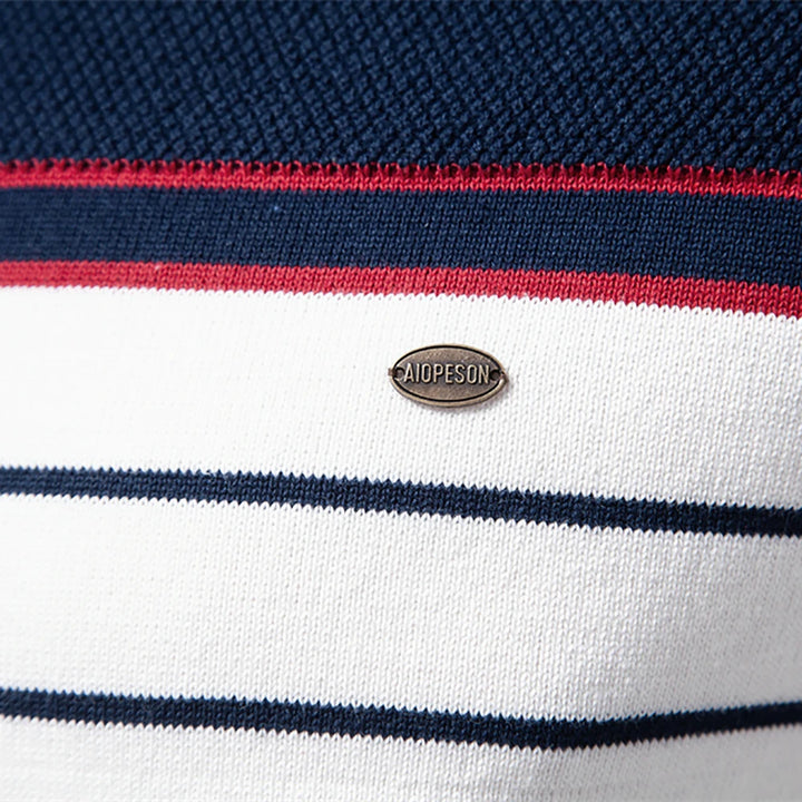 Viva Mode | Herren-Gestreifter Pullover