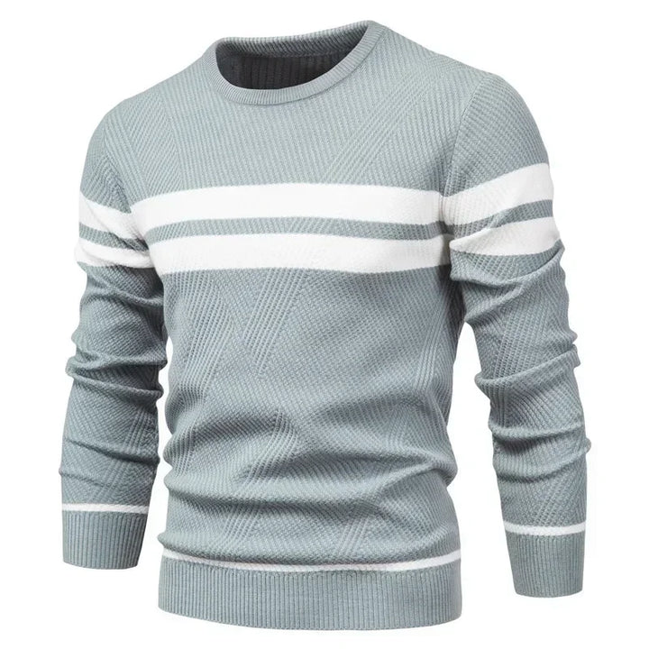 Viva Mode | Herrenpullover mit Fischgrätenmuster