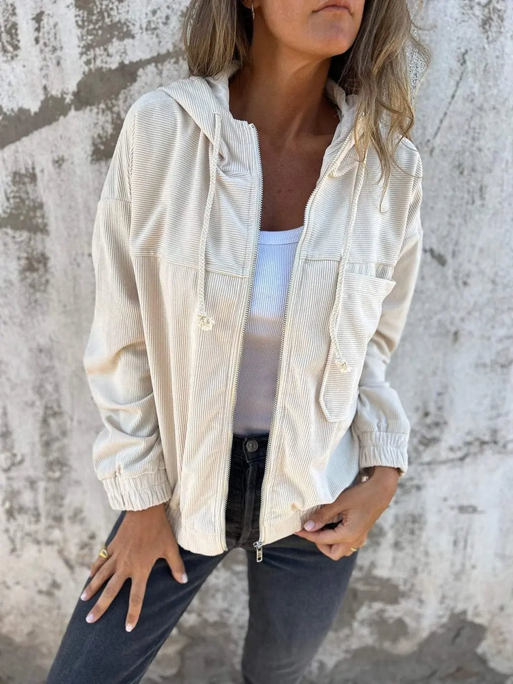 Romy | Cordhosen Zip Hoodie
