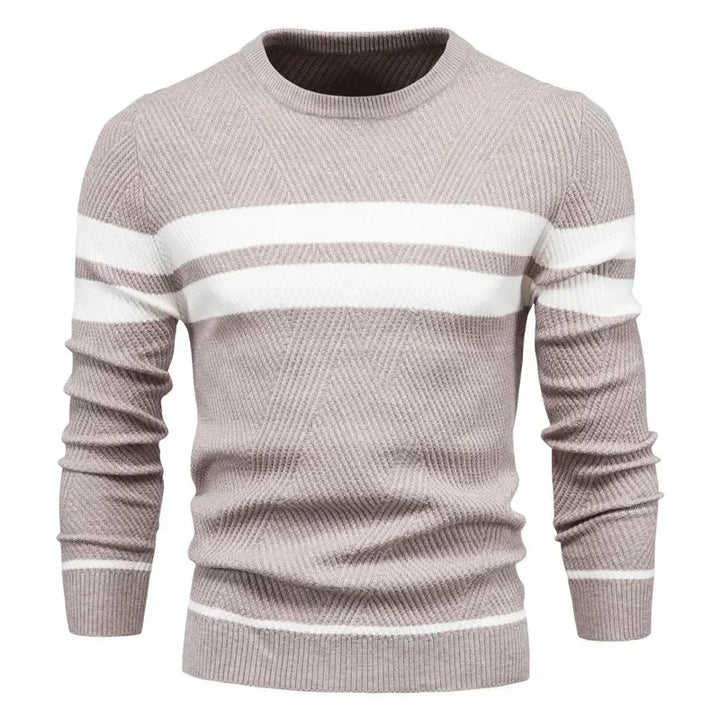 Viva Mode | Herrenpullover mit Fischgrätenmuster