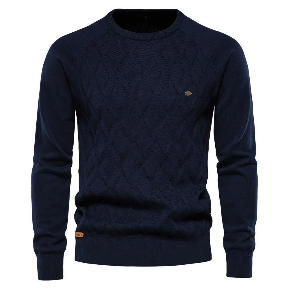 Viva Mode | Herrenpullover mit Karomuster