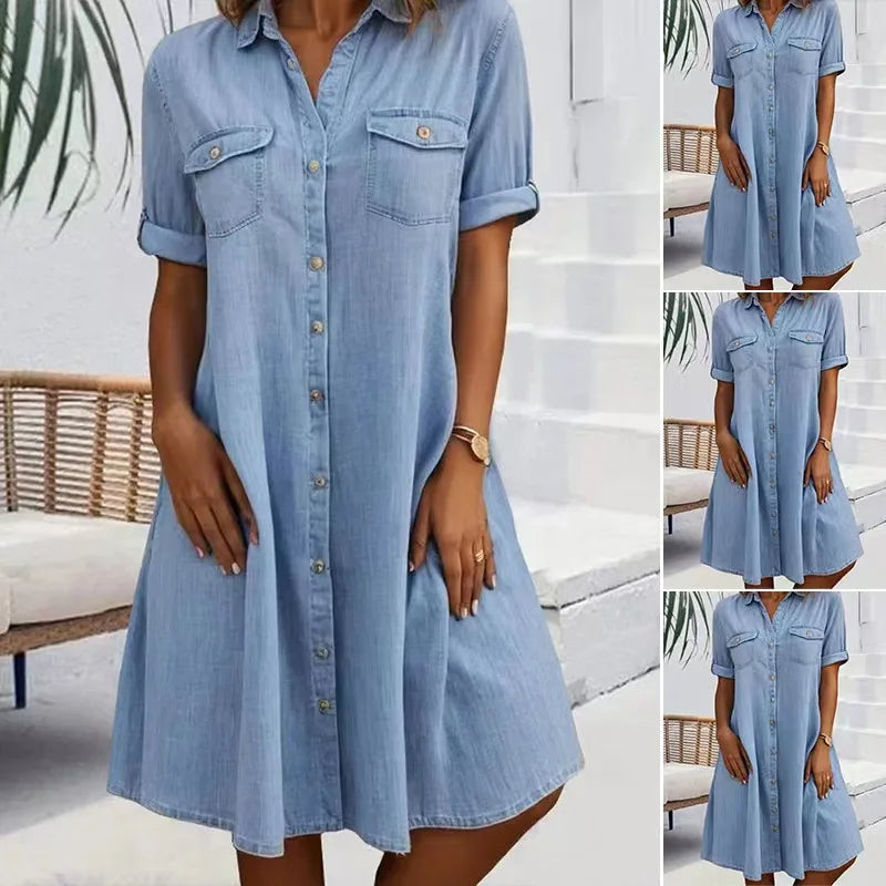 Dione | Denim Kleid