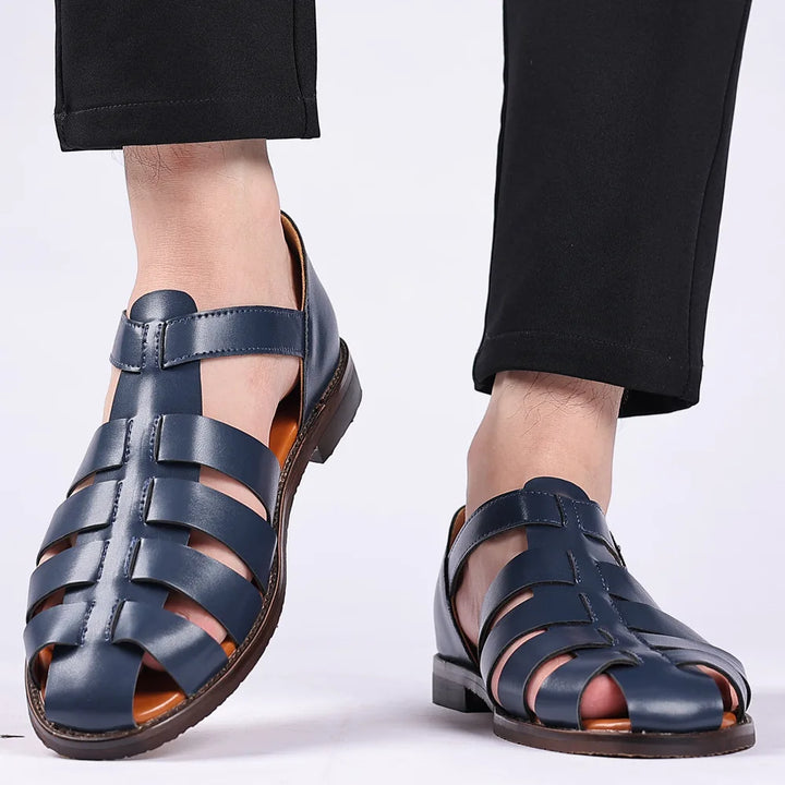 Viva Mode | Premium-Ledersandalen für Herren