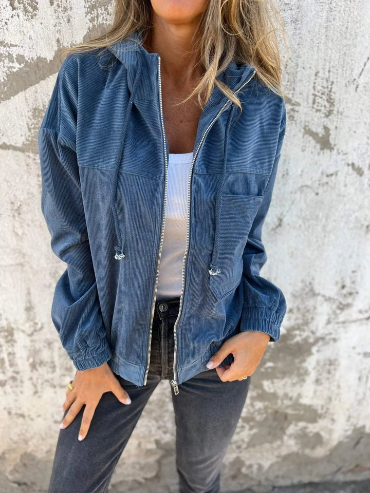 Romy | Cordhosen Zip Hoodie