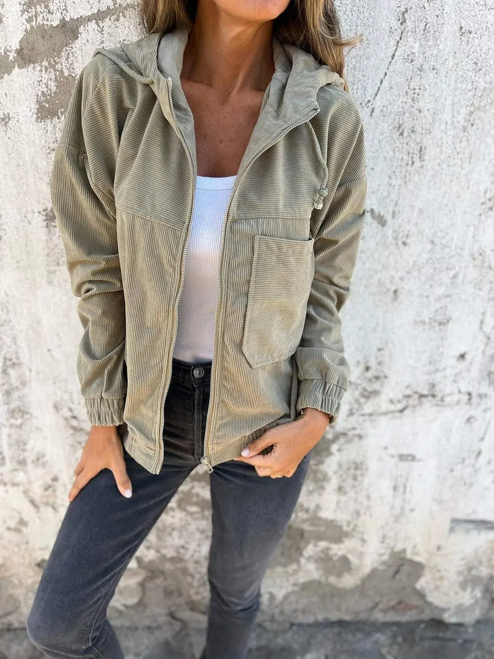 Romy | Cordhosen Zip Hoodie