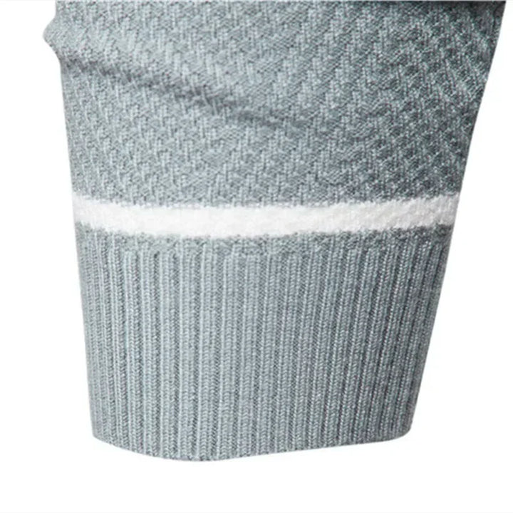 Viva Mode | Herrenpullover mit Fischgrätenmuster