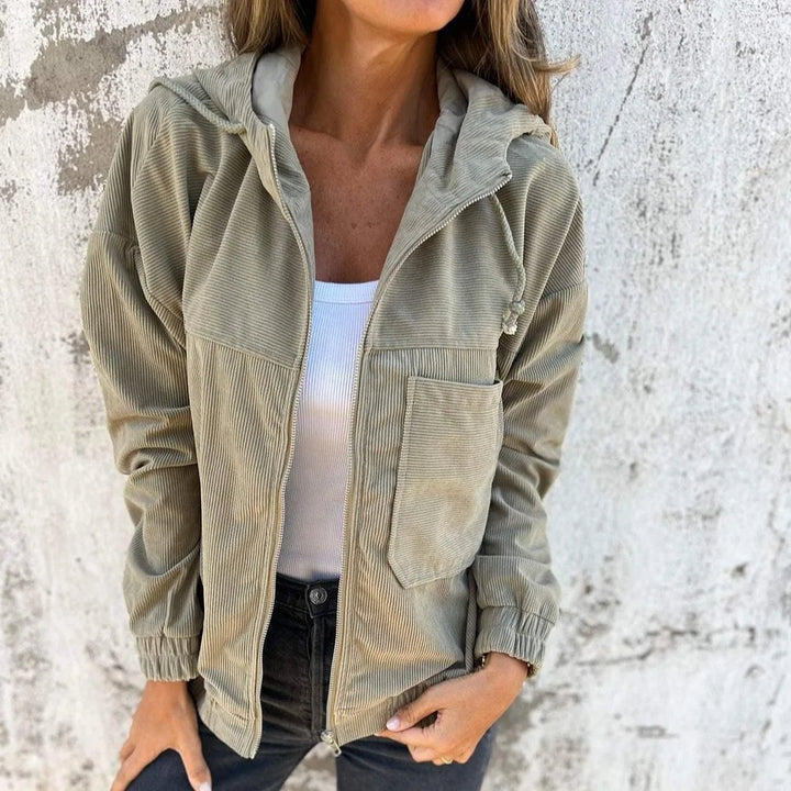 Romy | Cordhosen Zip Hoodie