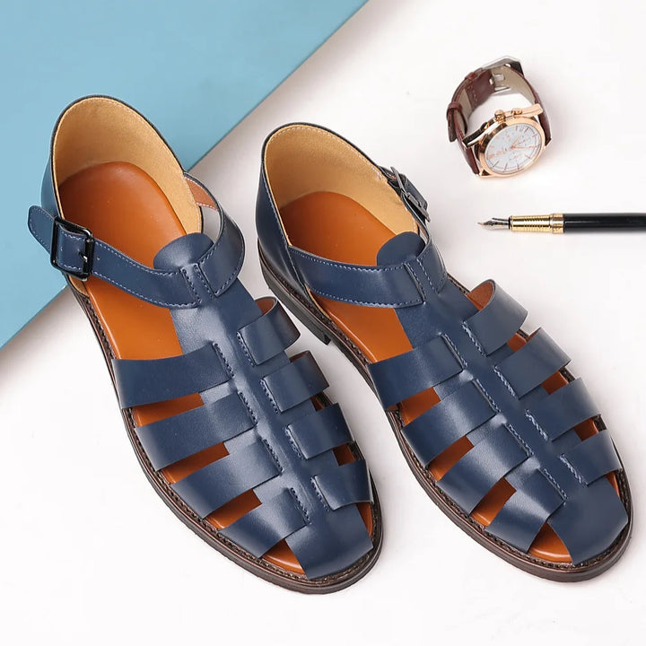 Viva Mode | Premium-Ledersandalen für Herren