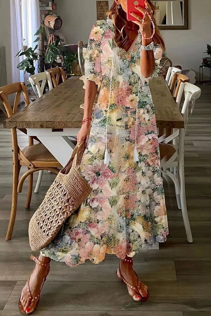 Dianna™ – Boho Kleid mit Bauchbedeckung