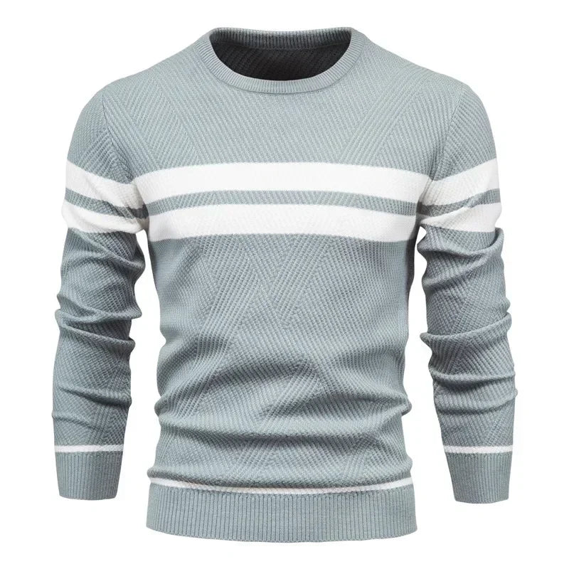 Viva Mode | Herrenpullover mit Fischgrätenmuster