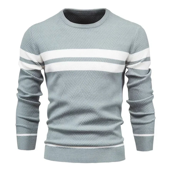 Viva Mode | Herrenpullover mit Fischgrätenmuster