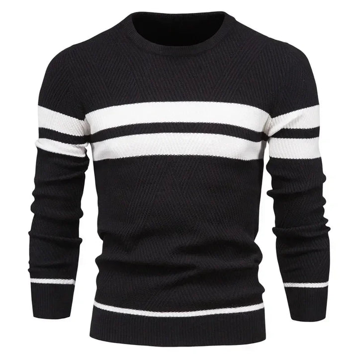 Viva Mode | Herrenpullover mit Fischgrätenmuster