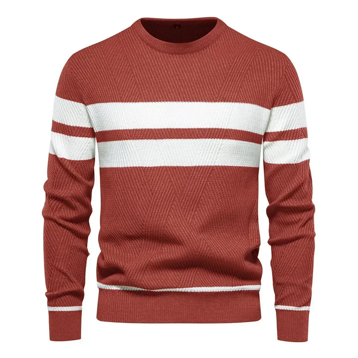 Viva Mode | Herrenpullover mit Fischgrätenmuster